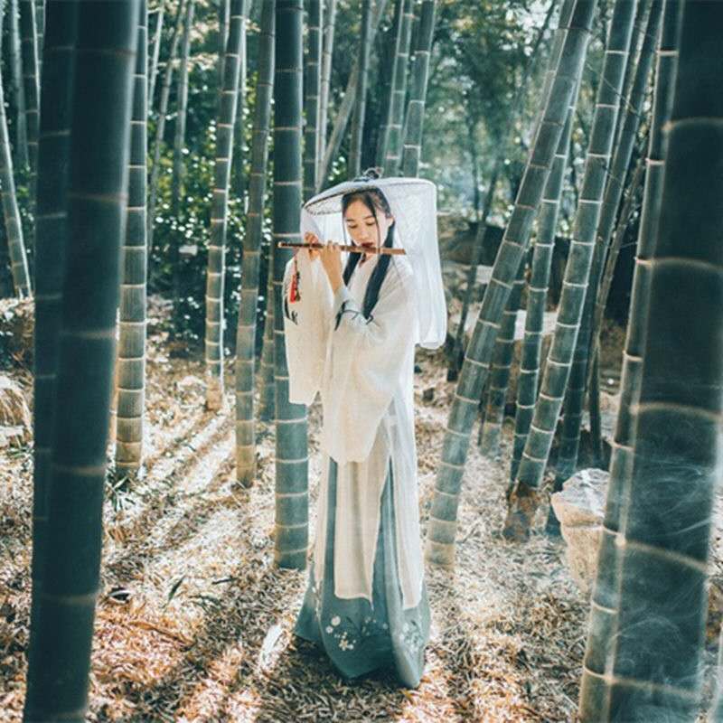 Hanfu-Costumes de danse chinoise pour femme, Costume de la dynastie Qing, robe traditionnelle chinoise ancienne, Costume de scène féerique