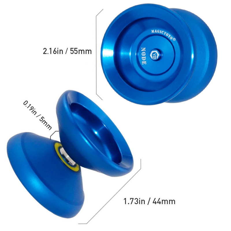 MAGICYOYO-Yoyo no sensible, nodo Y01, Yoyo de aleación de aluminio para jugadores avanzados de nivel intermedio con bolsa + guante + 5 cuerdas