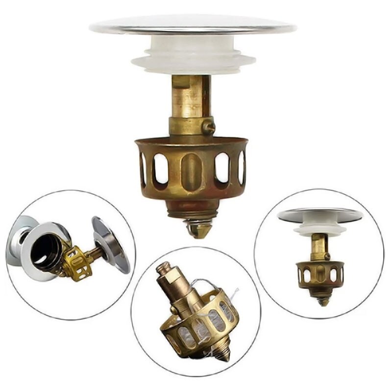 Universal- Waschbecken Rebound Ablauf Filter Boden Ablauf Anti-Geruch Ventil Tiefe Wasser Dichtung T-Förmigen Schlecht Zubehör