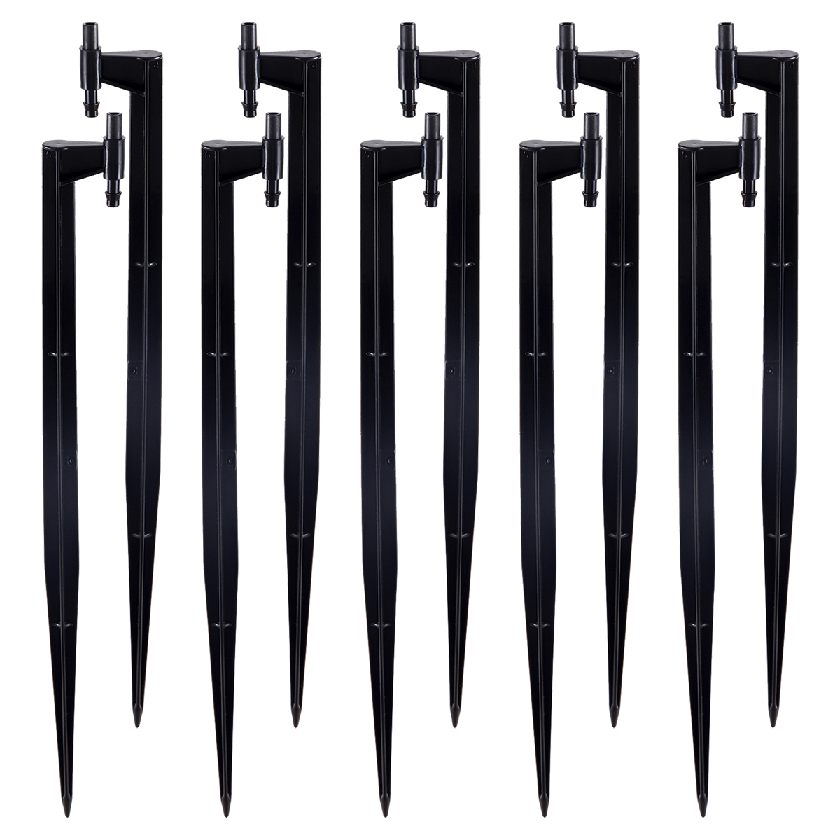 Length 30cm Spiked Spray Nozzle Bracket Rod 6mm Interface To 4/7mm Hose Barb Sprayer Head Holder Garden Irrigation Tool 5/50Pcs