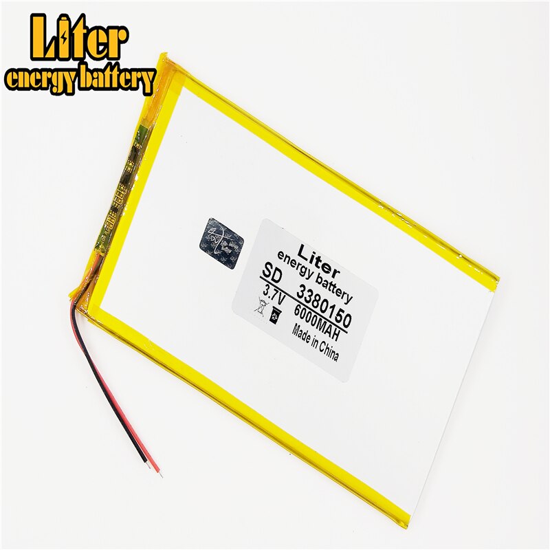 1 PCS Goede Qulity 3380150 3.7 V 6000 mAH Li-Ion batterij voor Tablet computer 8 inch 9 inch 10 inch