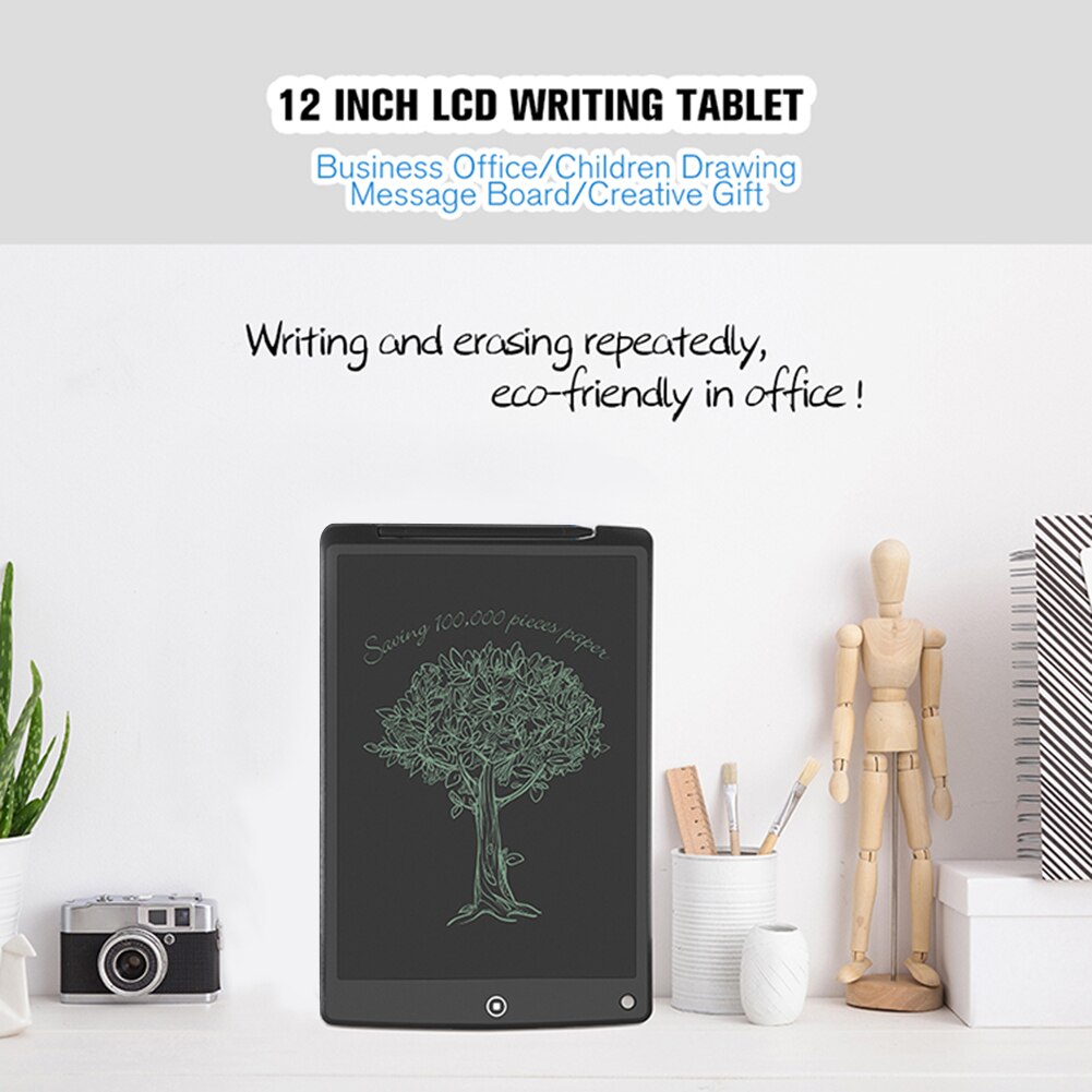 12Inch Electronic Drawing Board LCD Screen Writing Tablet Digital Graphic Drawing Tablets Electronic Handwriting Pad Board+Pen