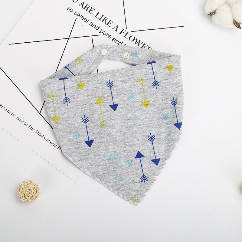1 stuk cartoon baby katoenen speeksel handdoek baby eet slabbetje dubbele ademende baby driehoek sjaal slabbetjes baby: 12