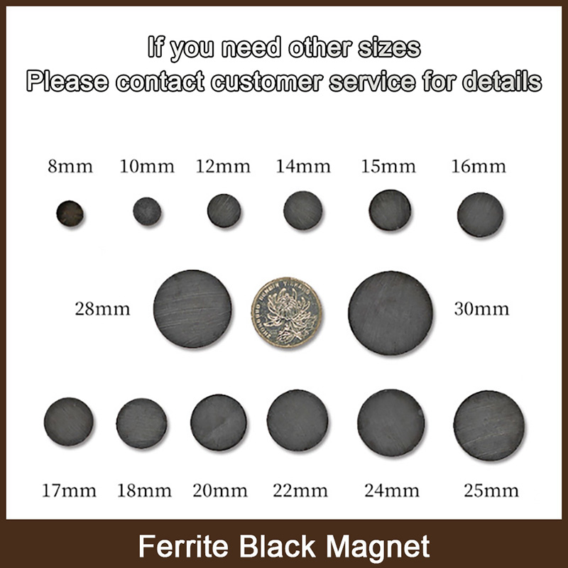 5/10/20/50/100pz Magnete Rotondo 5x2 5x3 6x2 6x3mm Frigo Nero ottavino Magnete in ferrite Permanente discoteca Magnetico imane FAI DA TE per La Casa