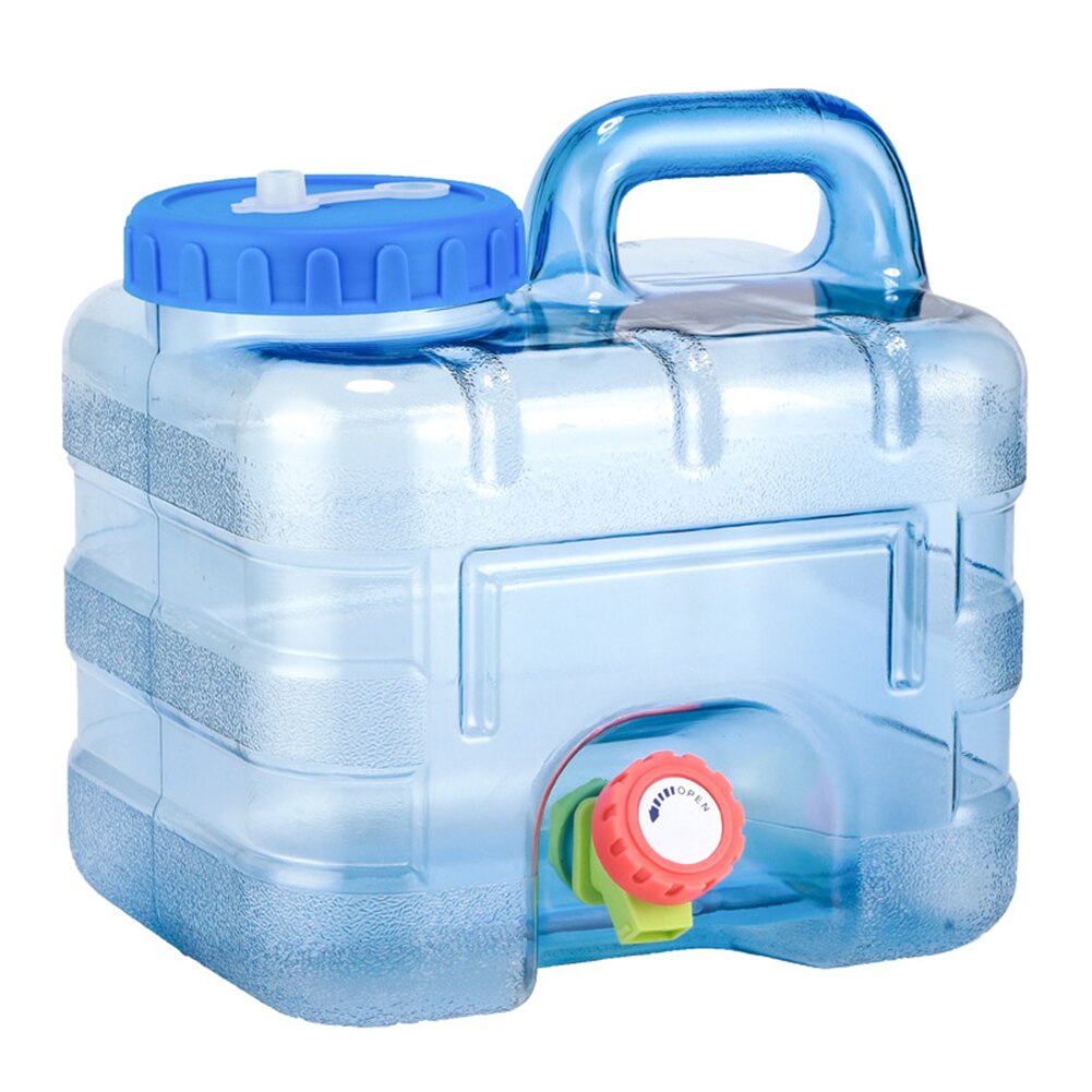 Draagbare Outdoor Water Emmer Vat Camping Picknick Wandelen Auto Rijden Water Tank Container Met Fauce: 7.5L