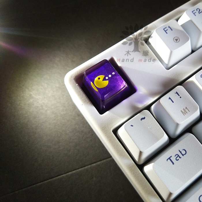 1pc handmade backlit resin key cap personality mechanical keyboard translucent keycap for MX switches