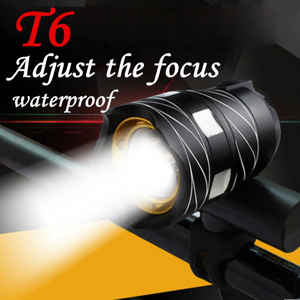 T6 LED Cycling Bike Bicycle Head Light Flashlight With 3 Modes Torch USB Night Cycling Riding Bicycling water-resistant #45