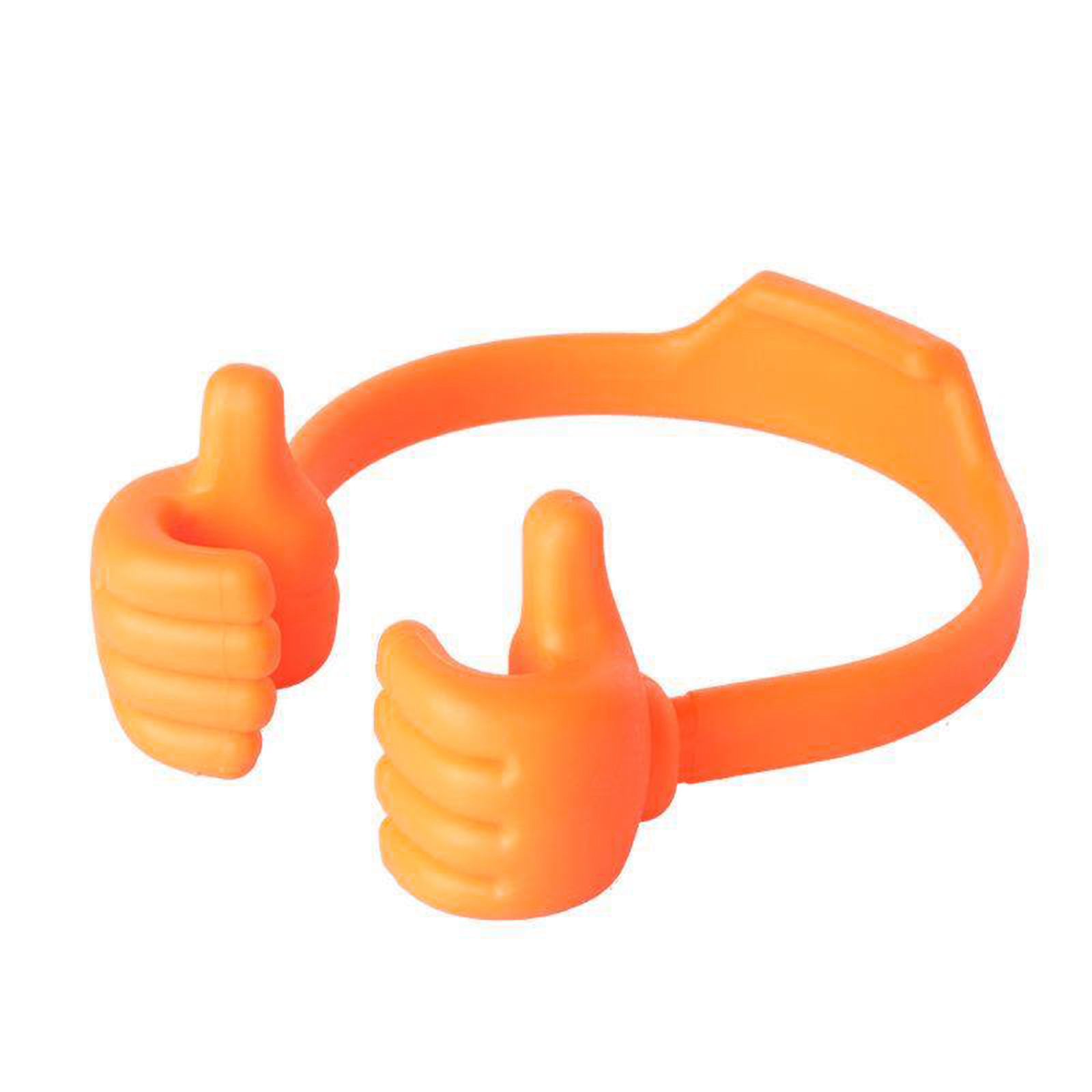 Thumbs Up Mobile Cell Phone Holder Movie Watching Lazy Bed Desktop Mount Stand Holder Mobile Phone Accessories Stand Bracket: Orange