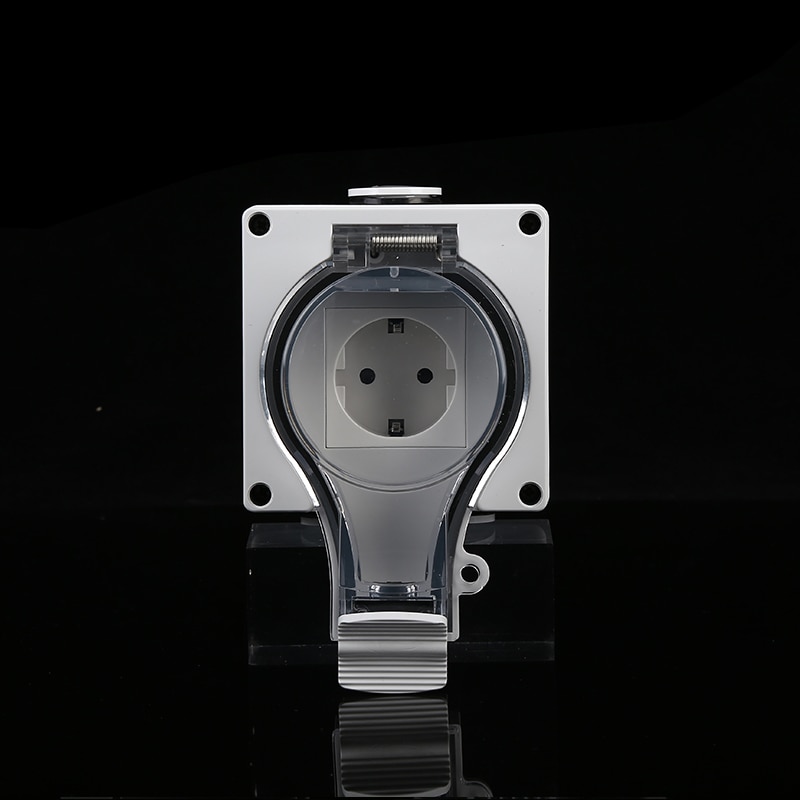IP66 Eu Standaard Met Waterdichte Weerbestendige Waterdichte Outdoor Stopcontact 16A Stopcontact Ac 110V-250V