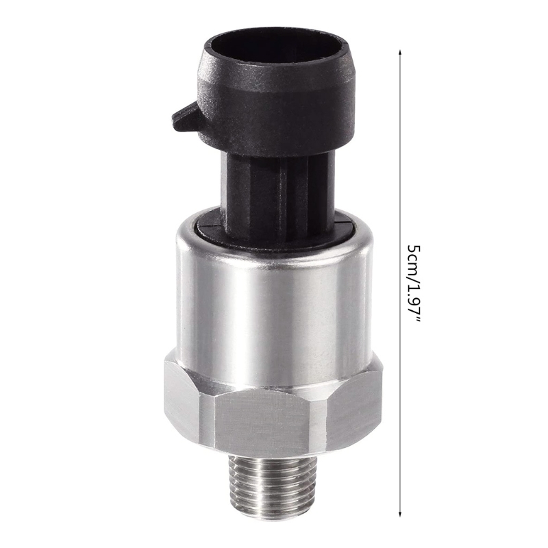 Pressure Transducer Sender Sensor Compatible with Oil Fuel Air Water 1/8"NPT Thread Stainless Steel