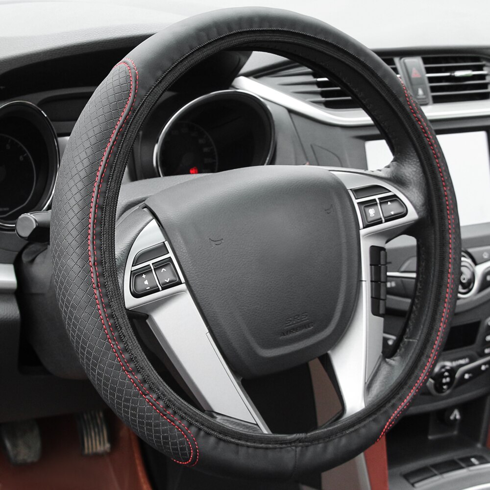 Auto Stuurhoes Skidproof Voor Volkswagen Vw Golf Mk5 Golf Mk3 Polo 9n 6r 6n Scirocco Tiguan: Red Line