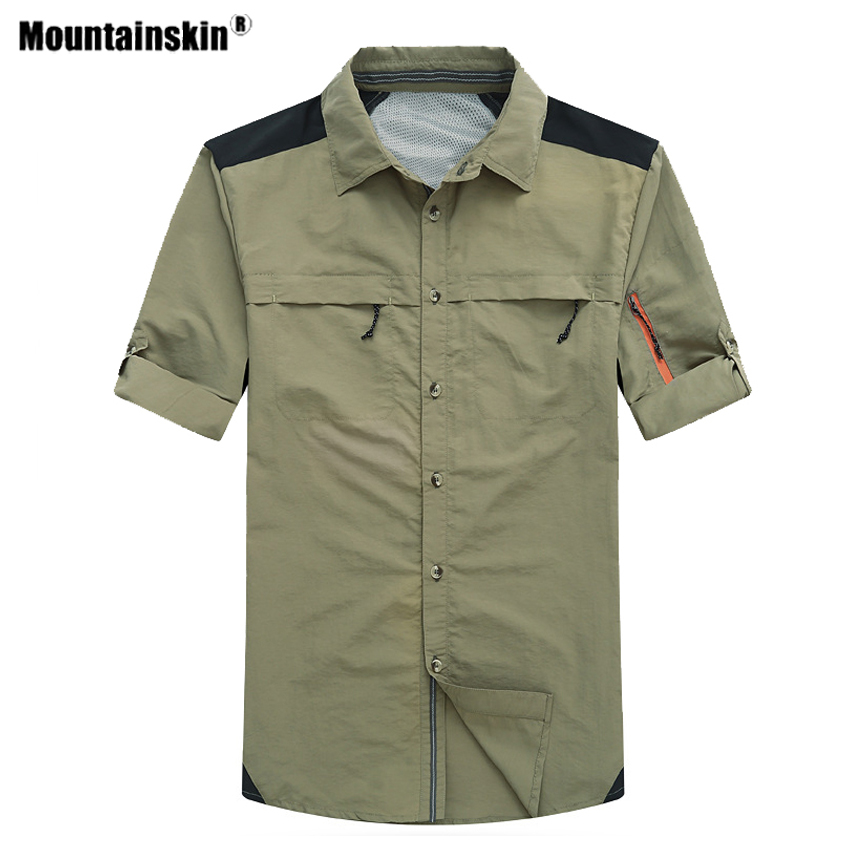 Mountainskin miesten #39 vaelluspaidat, nopeasti kuivuvat, ulkoilu-, hengittävät, kalastus-, vaellus-, retkeily- ja ohuet liitosvaatteet  va619