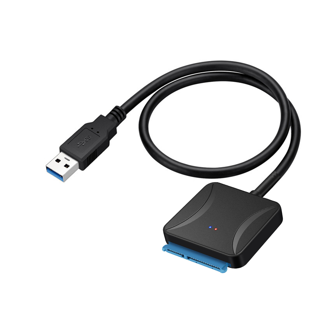 USB 3.0 To Sata Cable For SATA III 3.5 2.5 Inch External HDD SSD Hard Drive Easy Drive Cable DC5.5 12V 2A Power Adapter: Orange
