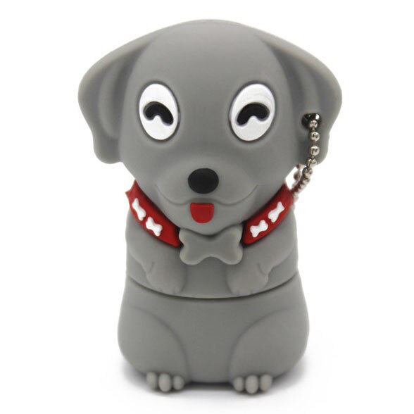 JASTER Del cucciolo Del Fumetto Del USB Flash Drive Pen Drive 32GB 64GB Pendrive 4GB 8GB 16GB Flash scheda di memoria Memory Stick: 32GB / gray