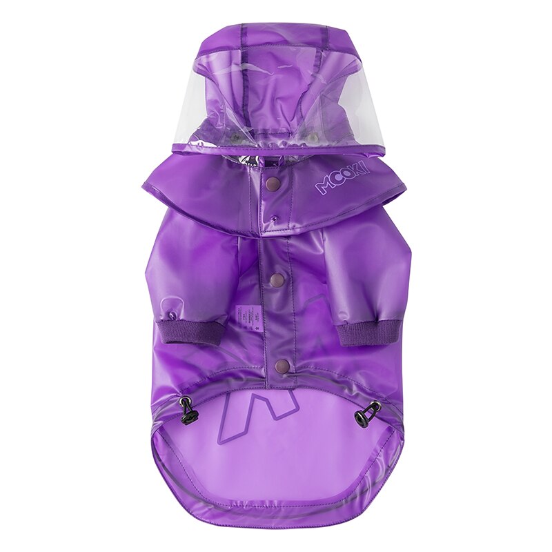 Chubasquero para perros, ropa para la lluvia, mono impermeable para cachorros, chaqueta con capucha pequeña, disfraz, paraguas, Bulldog Francés, abrigo para mascotas: L
