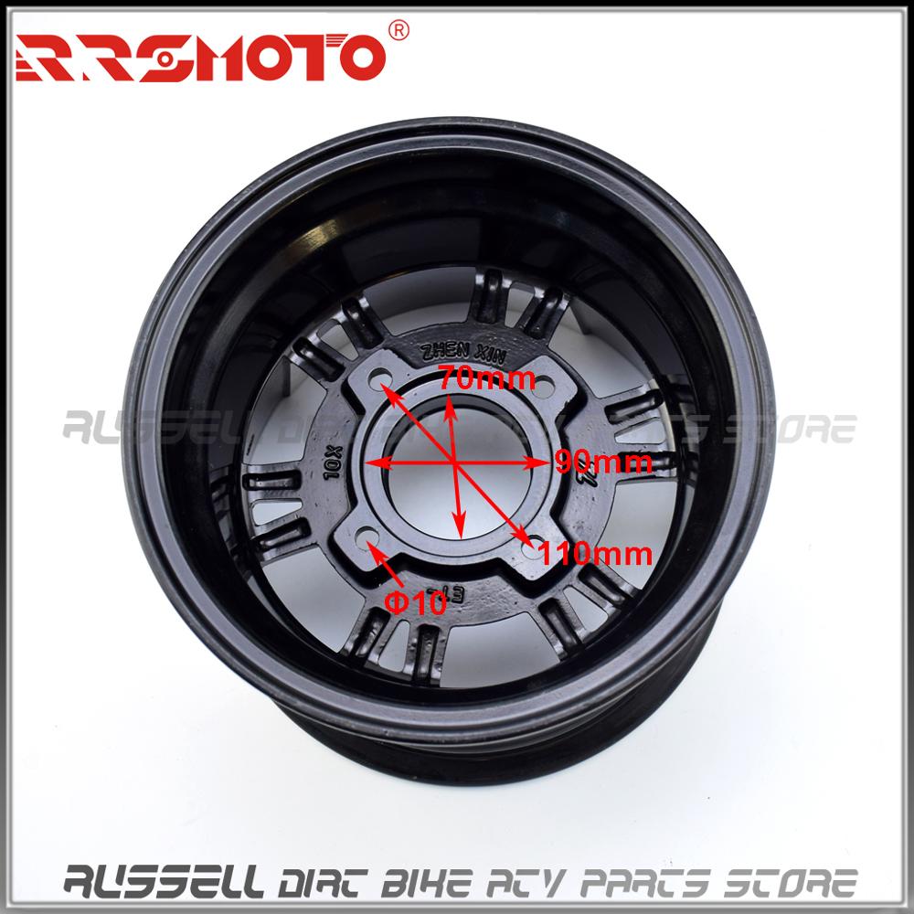 Jante de roues Quad 10 pouces en aluminium | GO kart, Buggy de Golf, Trike tout-terrain, 4 roues F 21/23X7-10 R 20/22X10-10