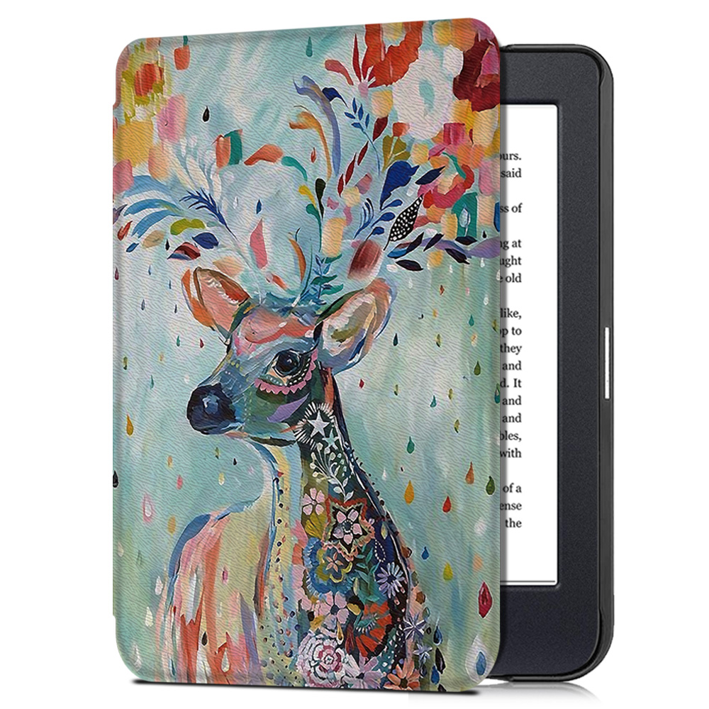 Kobo Nia Case (Model N306 Vrijgegeven)-Lichtgewicht Slanke Beschermhoes Met Magnetische Sluiting/Auto Sleep/Wake: Christmas deer
