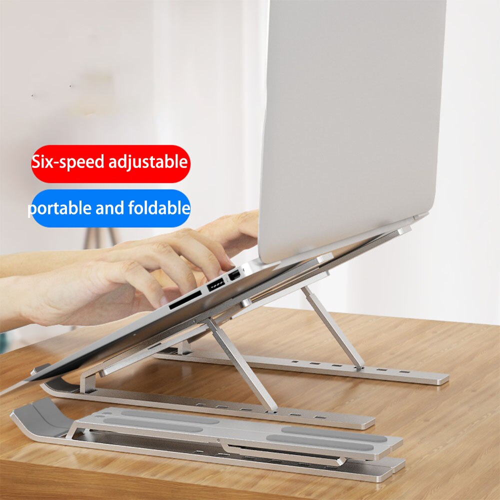 Laptop Stand Laptop Stand Opvouwbaar Plastic Tablet Stand Mobiele Telefoon Stand Cooling Stand Draagbare Verhogen Stand