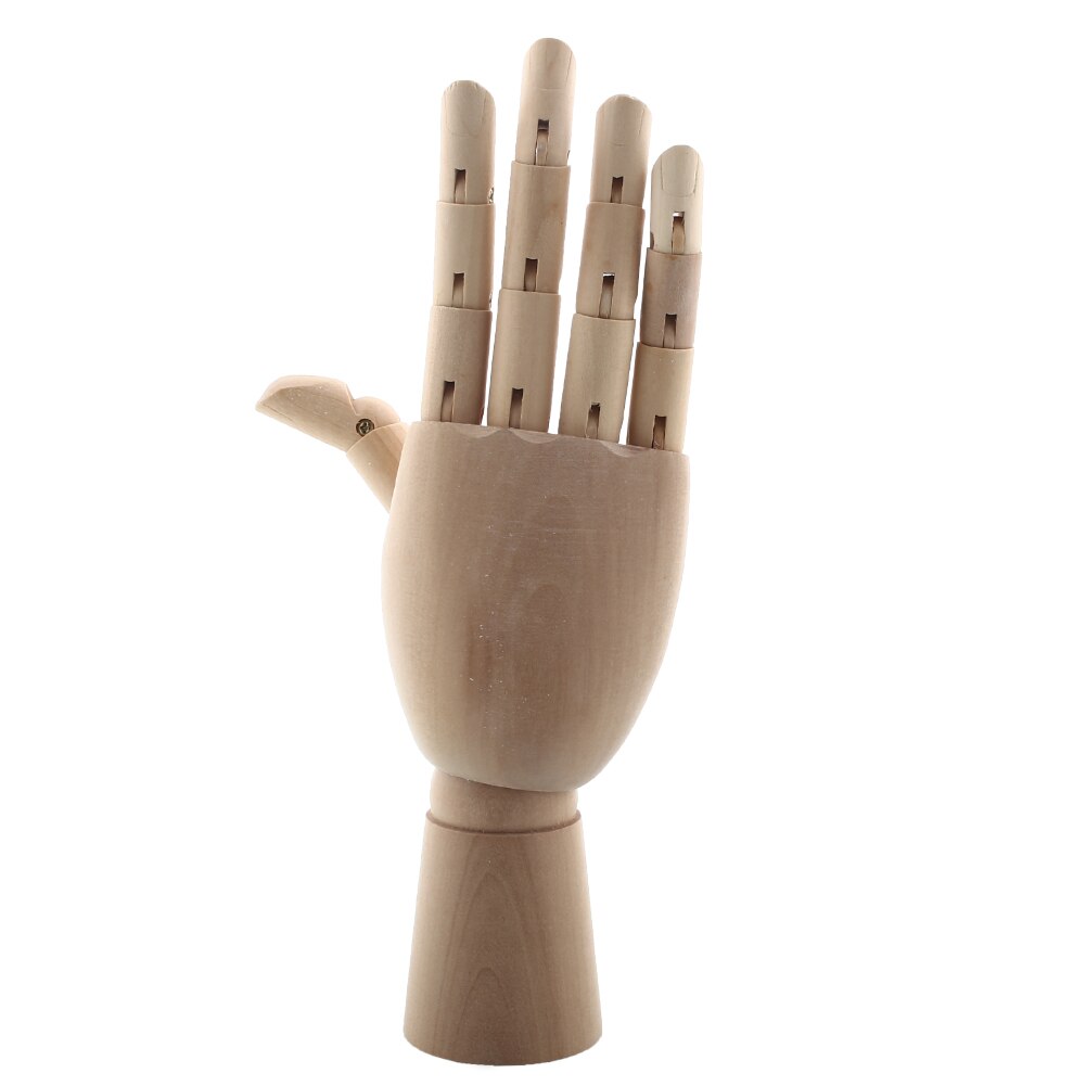 10" Wooden Artist Articulated Right Hand Art Model SKETCH Decoracao