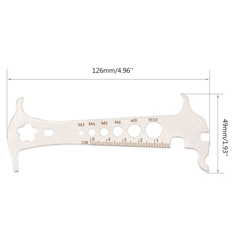 Bicycle Chain Checker Portable Chain Wear Indicator Bike Chain Gauge Tool Wear Gauge Calipers