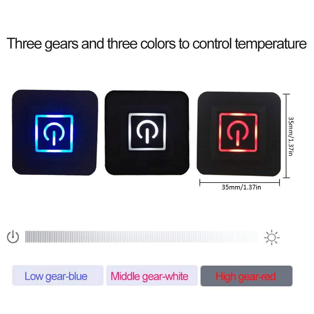 8-in-1 USB Elektrische Kleding Verwarming Pad Koolstofvezel Verwarmde Kleding Pad Met Verstelbare Derde Versnelling Mat vel Heater
