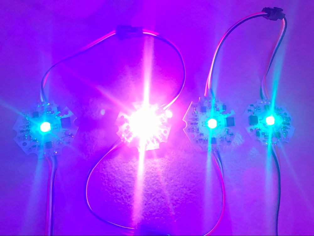 3W/9W hoch Energie WS2811 gesteuert LED Pixel modul; DC12-24V eingang; RGB die Anschrift voll farbe