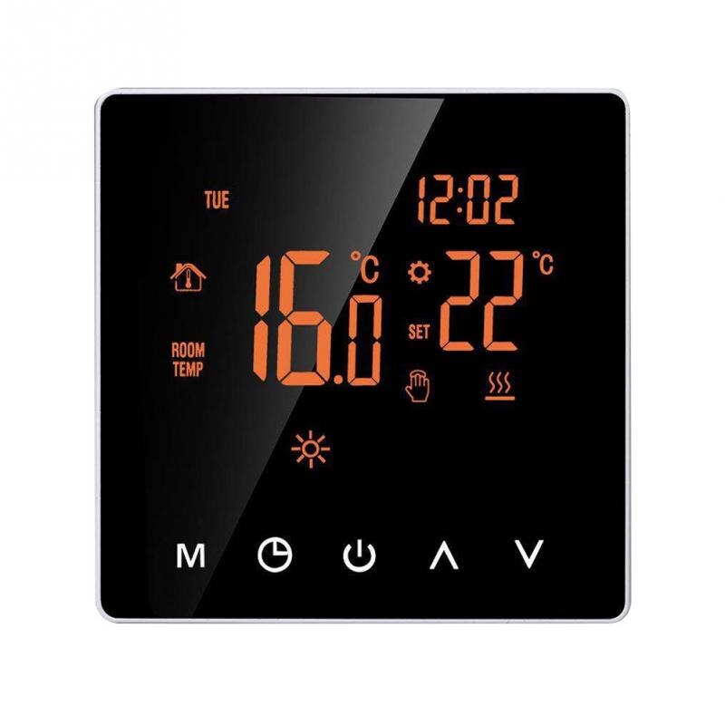 Smart Thermostat School Electric Heating Bedroom LCD Display Flame Retardant PC Hotel Programmable Floor High-power Touch Screen