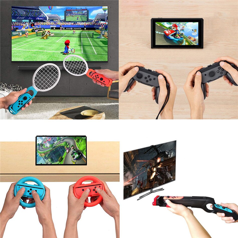 Controller Grips Joy-Con Case For Nintendo Nintend Switch Joy Con Handle NS N-Switch Game Console Accessories Kit Elf ball bag