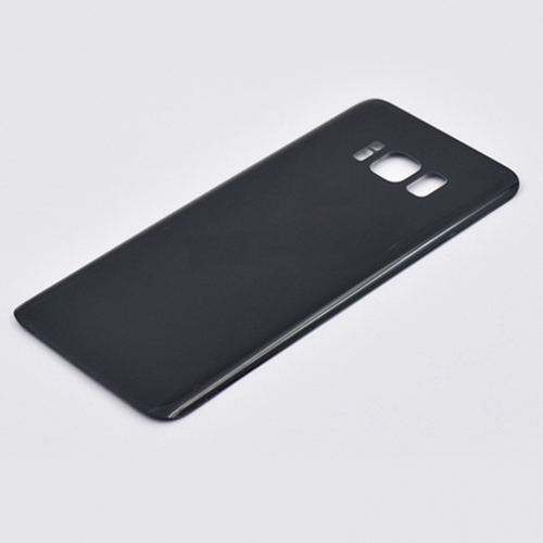 5.8" For SAMSUNG Galaxy S8 G950F Back Battery Cover Door Rear Glass Housing Case Replace For SAMSUNG S8 Battery Cover: Black No Lens