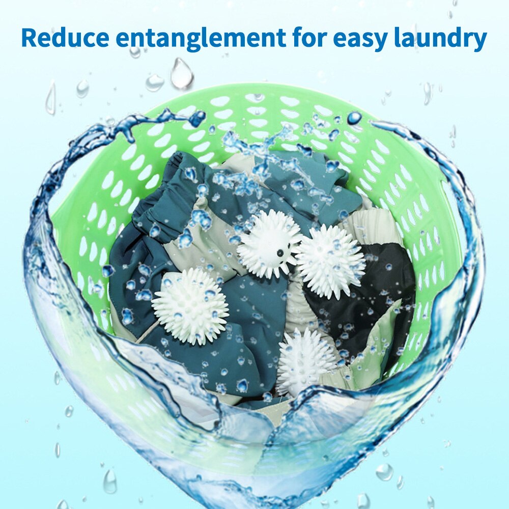 2pcs Reusable Hedgehog Dryer Ball Washing Ball Plush Hair Catcher Laundry Ball For Washing Machine Home School