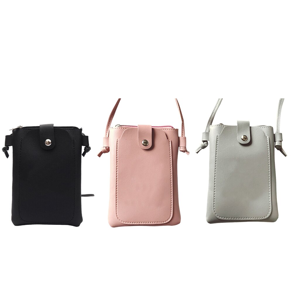 Nouvelles femmes sacs à main en cuir Mini carte pièce téléphone Mobile sacs petit changement sac à main femme boucle PU épaule sac à bandoulière