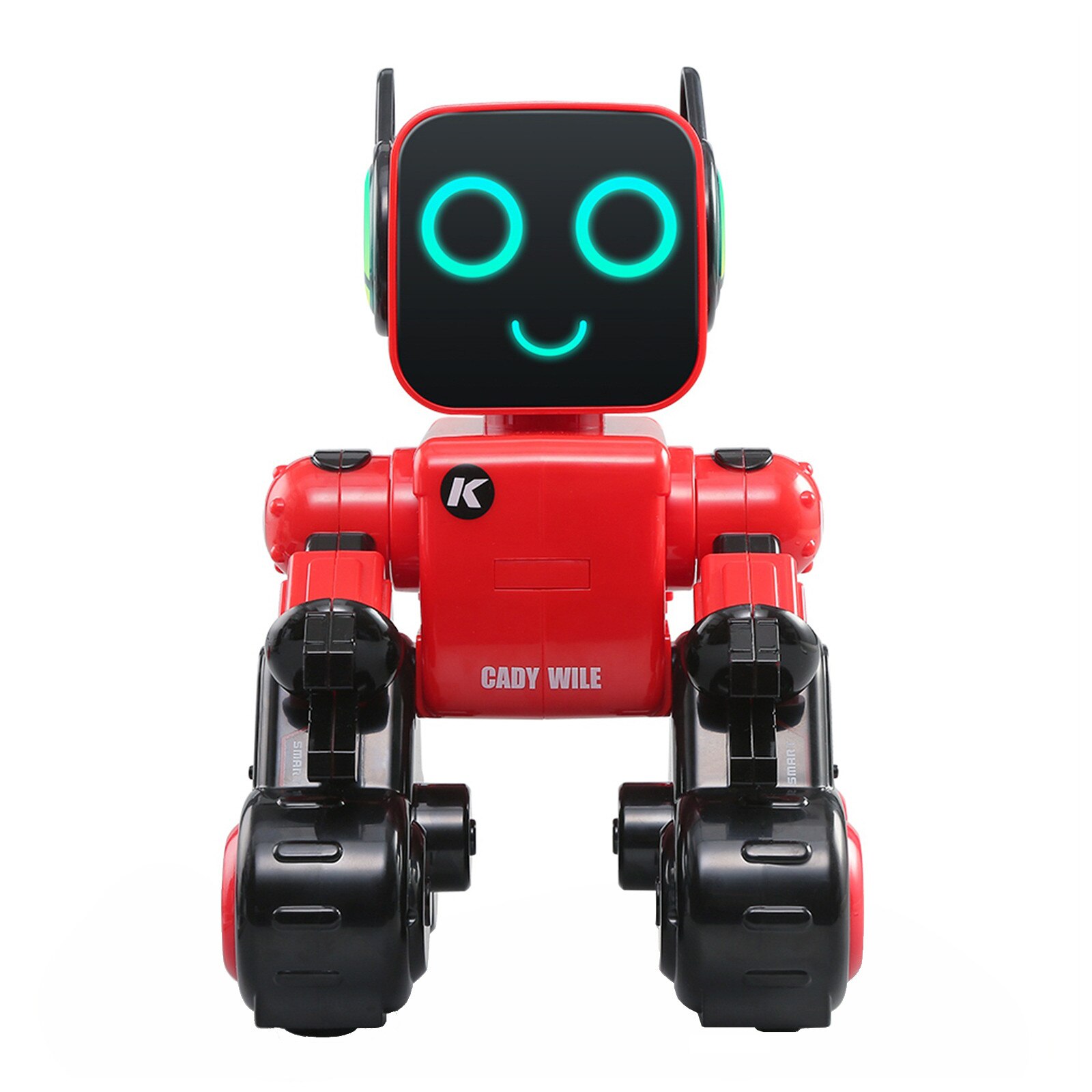 JJR/C R4 giocattolo Robot RC intelligente ad attivazione vocale multifunzionale per bambini giocattolo di controllo multifunzionale articoli trasportabili: Red