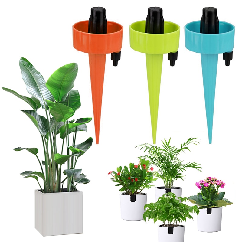 1PC Self-contained Auto Drip Irrigation Watering System Adjustable Automatic Watering Spike for Plants Flower Indoor Household