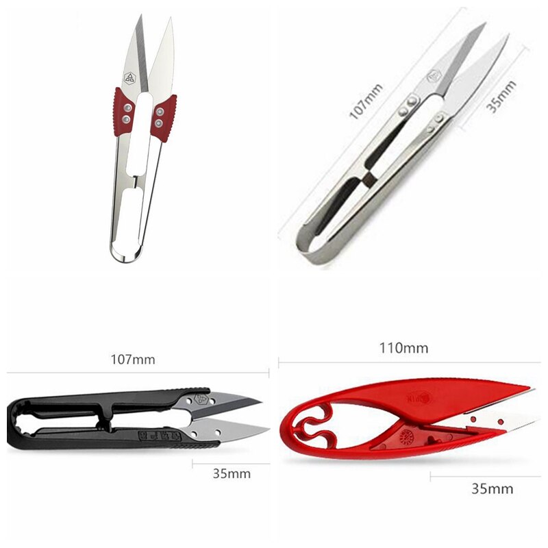 1Pcs U Vorm Clippers Trimmen Briefpapier Schaar Naaien Tangen Knipt Frezen Draad Snippers Trimmen Diy Schaar Gereedschap