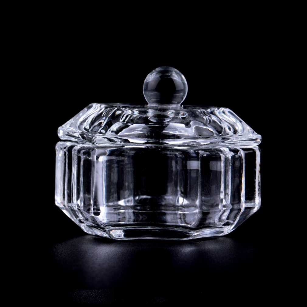 Nail Acryl Crystal Glass Dappenglaasje Bowl Cup Clear Nail Tools Voor Professionele Nail Salon Nagel Kunstenaar En Persoonlijke gebruik