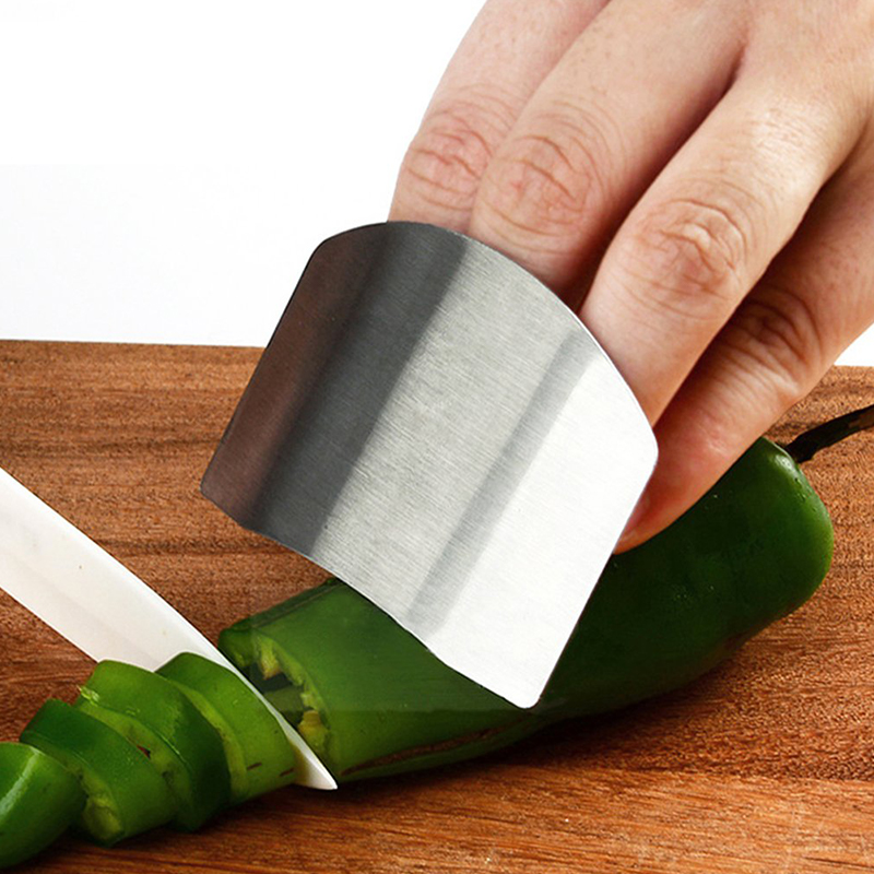 Two-finger Vegetable Cutting Hand Guard Stainless Steel Finger Guard Hand Guard Safety Knife Cutting Finger Protection