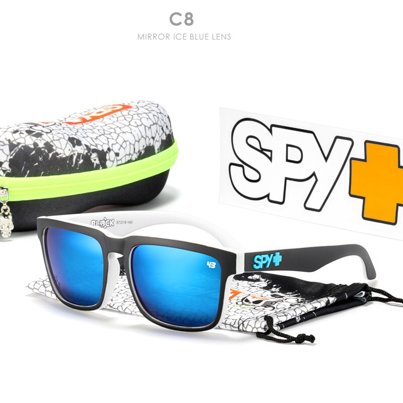 Roer Gepolariseerde Zonnebril Mannen Klassieke Vierkante Unisex Zonnebril Ken Block Met Originele Doos Gelukkig 43 Lense: C8