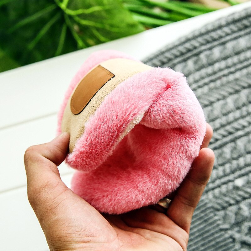 Zapatillas mujer Zapatillas interior Casa de peluche suave de algodón lindo Zapatillas Zapatos antideslizante piso casa sandalias deslizante para Mujeres para el dormitorio