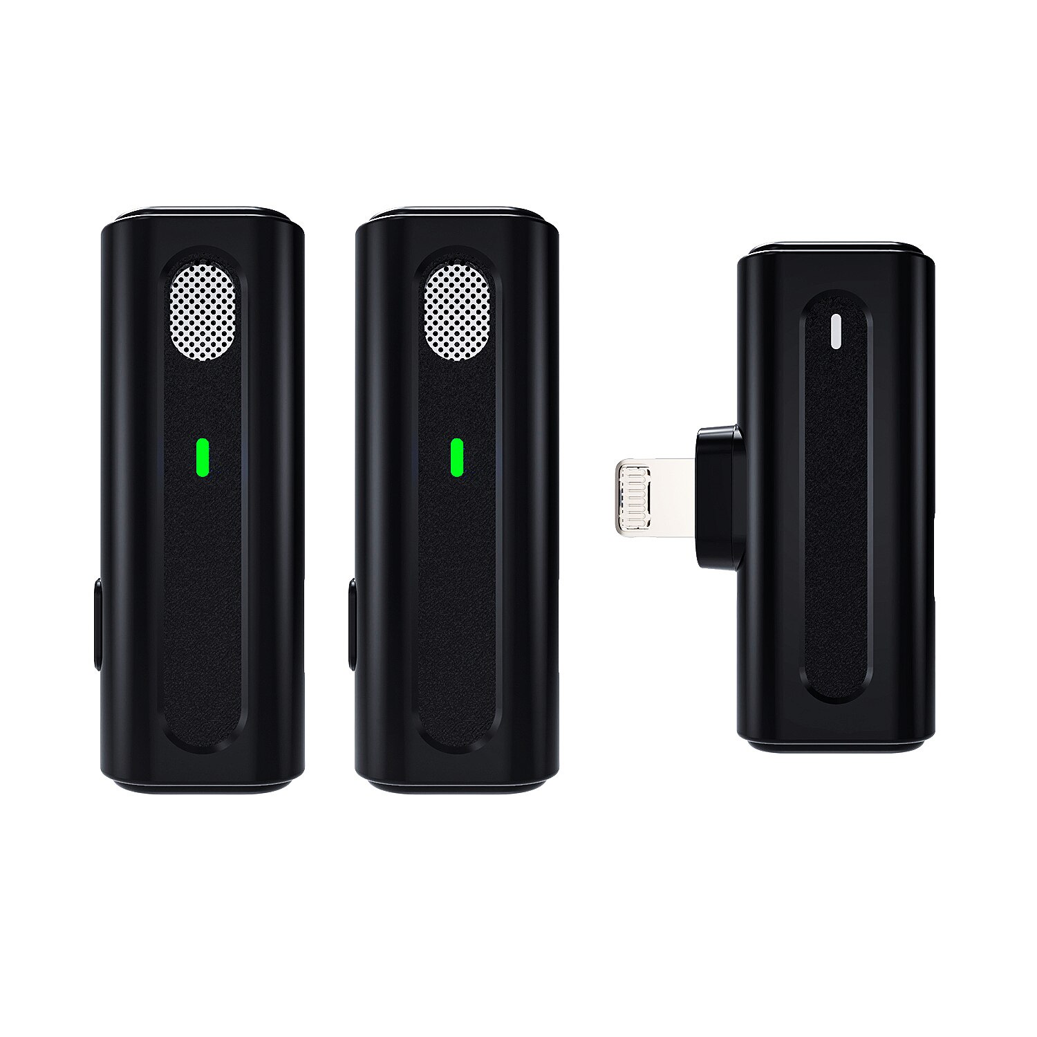 Lavalier Wireless Microphone for iPhone Android Microphone with Charging Case with Vlog Audio Video Recording