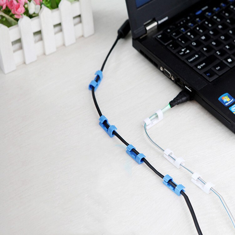 20 Teile/satz Selbst-Klebstoff Draht Organizer fest Clip Linie Karte sub-netzwerk Kabel Lagerung Und Anordnung Linie fest linie Klemme