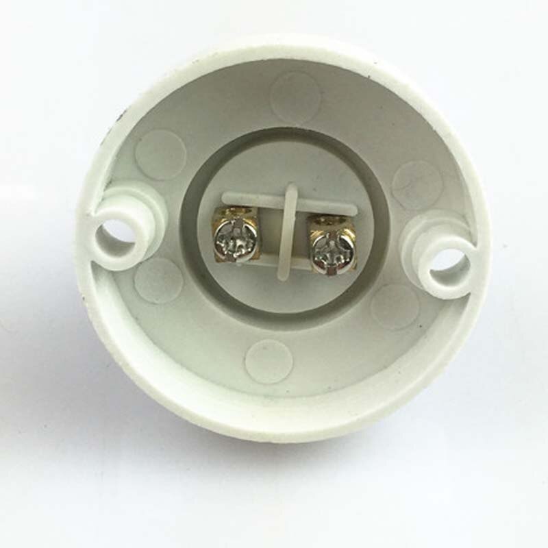 10pcs E14 Zwart Wit 6A 220V Conversie Platte Lamphouder Lamp Schakelaar Milieubescherming PBT Grote Schroef Te kleine Schroef