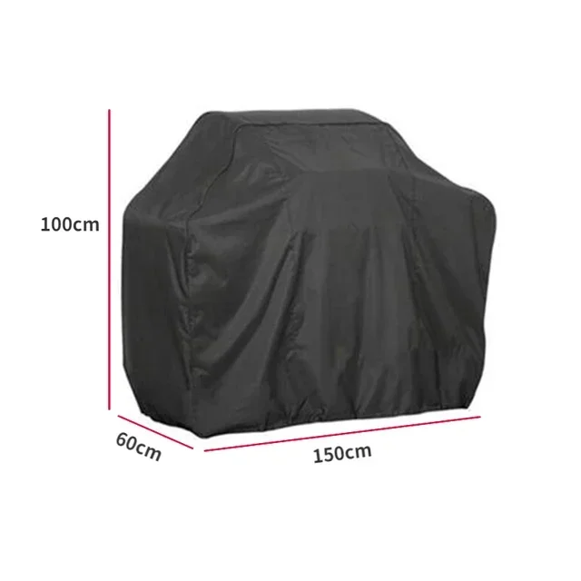 Bbq Cover Anti-Stof Waterdichte Heavy Duty Grill Cover Regen Beschermende Ronde Rechthoek Outdoor Barbecue Cover Accessoires: Blauw