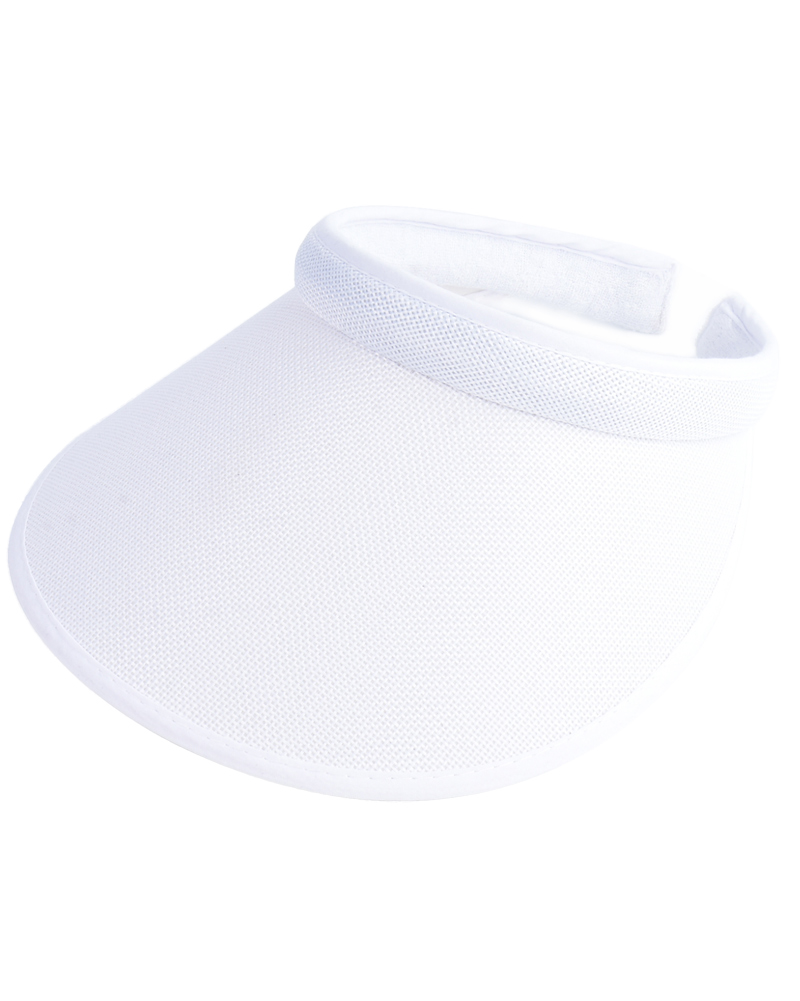 7 colores Unisex mujeres hombres verano sol gorra con visera amplia ala ancha Topless tenis Golf diadema sombrero: Blanco