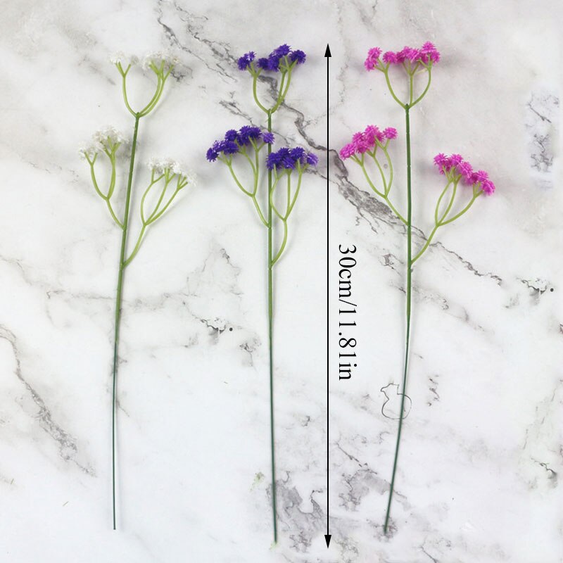 90 têtes fleurs artificielles faux bébé souffle gypsophile décoration de mariage anniversaire bricolage Photo accessoires fleur têtes branche
