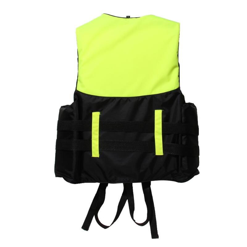 Polyester Adult Life Jacket Universal Swimming Boating Ski Vest+Whistle