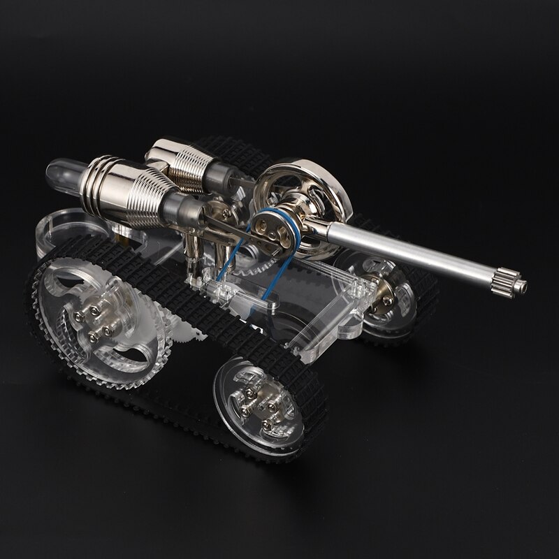 Stirling Motor- Mini Modell Externe Verbrennung Energie Panzer Auto Wissenschaft Kleine Produktion Experiment Spielzeug