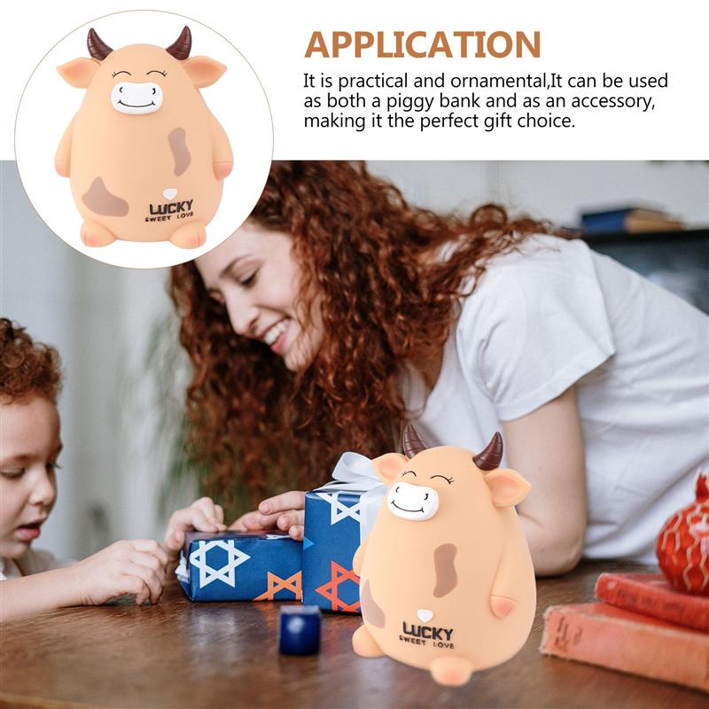 Mooie koeien spaarpot chique bureaudecoratie kinderen jaar