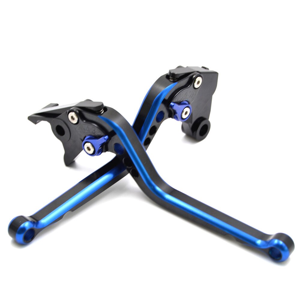 Cnc motorfiets lange remmen koppelingshendels set voor ktm 690 duke r: Blauw