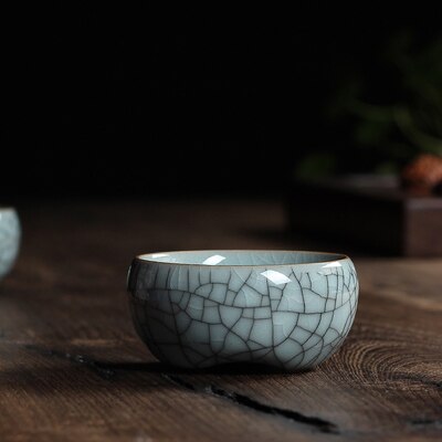 SINLE Porzellan-Aschenbecher – Handgefertigter Longquan Seladon, 12,7 Cm Durchmesser, Grün Mit Pflaumenblüten-Relief