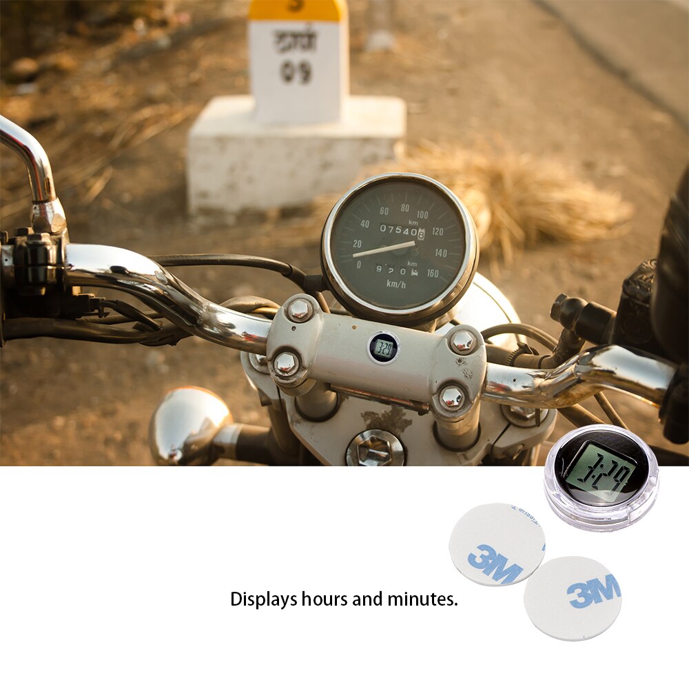 Universal motorcykel ure ur vandtæt stick-on motorcykel mount ur moto digital ur passer til alle moto
